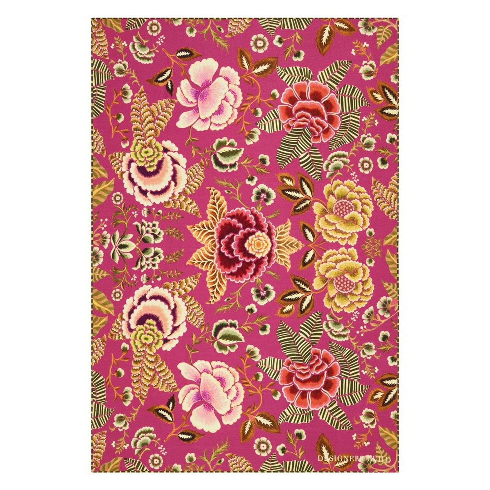 Rose De Damas Throw By Designers Guild In Cerise Pink